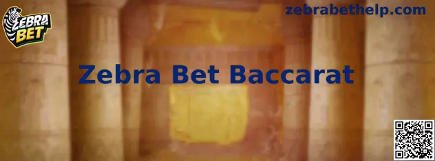 Interface ilustrativa do Zebra Bet Baccarat