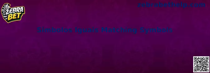 Simbolos Iguais Matching Symbols Zebra Bet