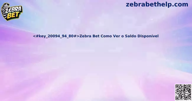 Zebra Bet Como Ver o Saldo Disponível